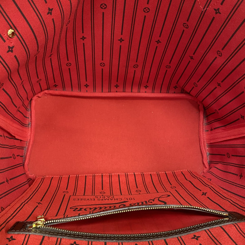 【6fb2654】ルイヴィトン トートバッグ ダミエ ネヴァーフルMM N51105 エベヌ【中古】レディース