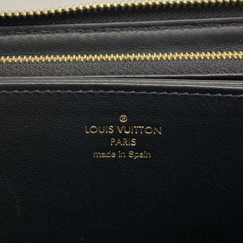 【6fc3345-k】ルイヴィトン 長財布 マヒナ ジッピーウォレット M82645 ノワール【中古】レディース